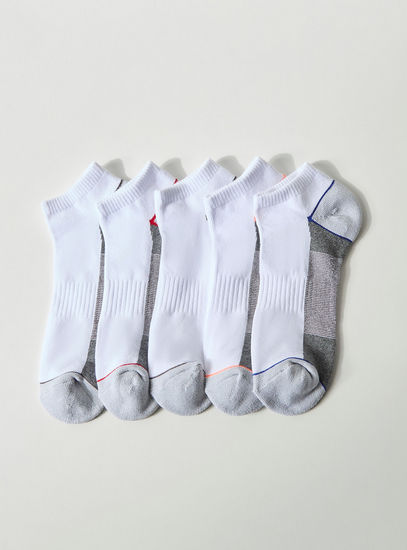 Set of 5 - Textured Ankle Length Socks-Socks-image-1