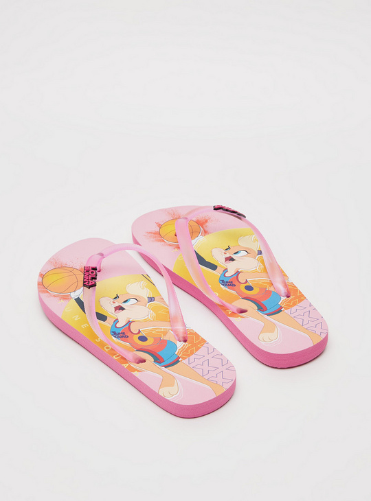 Lola Bunny Print Slip-On Beach Slippers