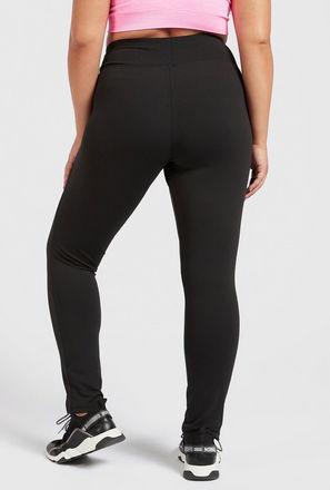 Solid Activewear Leggings in Slim-Fit with Elasticised Waistband