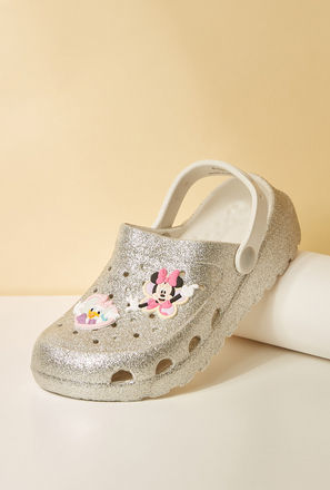 Minnie Mouse and Daisy Applique Glitter Clogs-mxkids-shoes-girlseighttosixteenyrs-sandals-1
