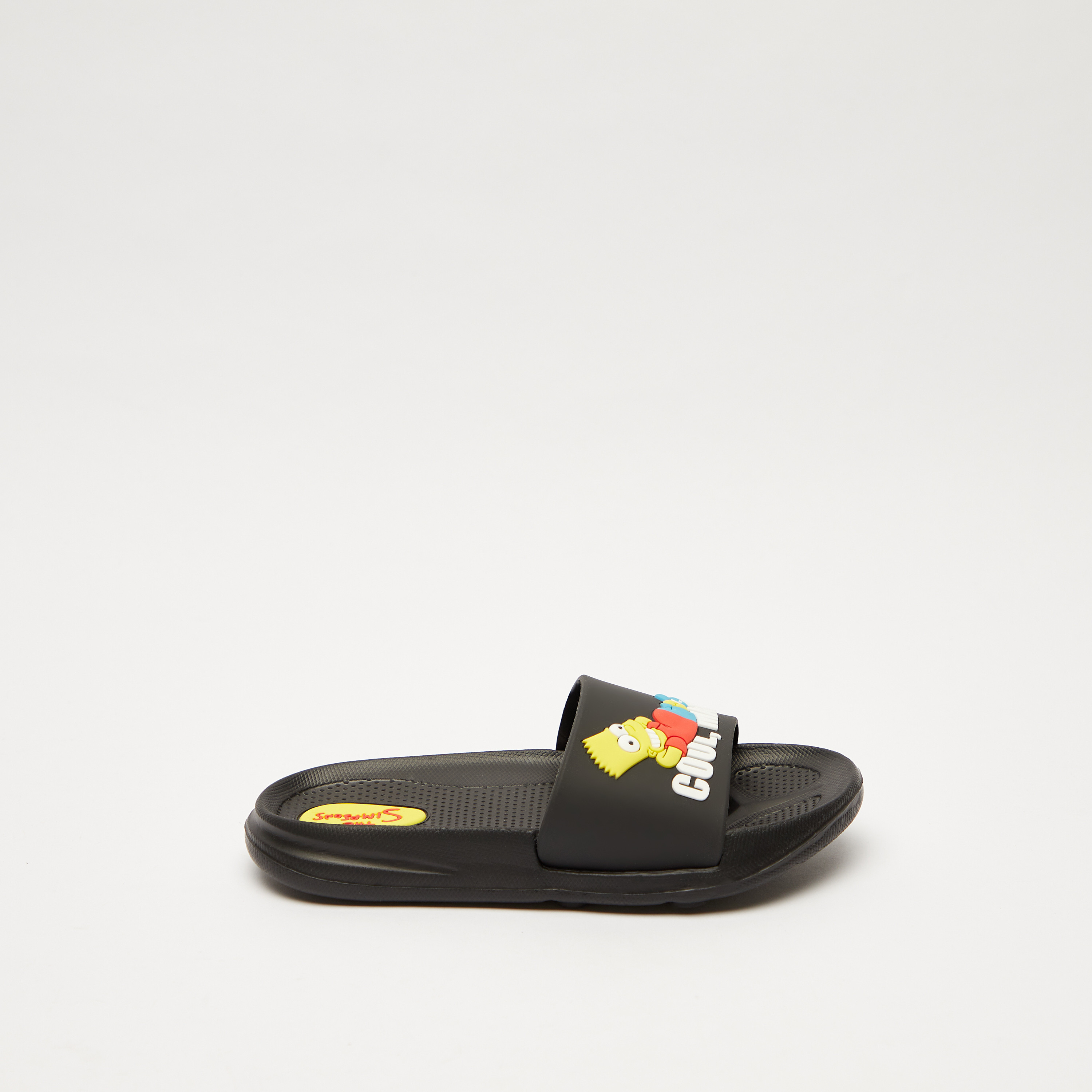 Shop The Simpsons Embossed Slip On Slides Online Max Oman