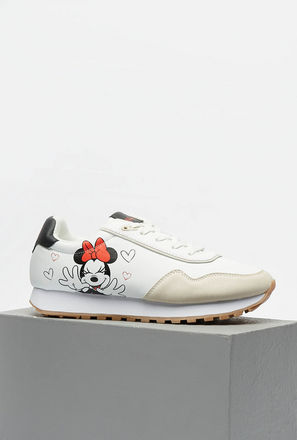 Minnie Mouse Print Sneakers with Lace-Up Closure-mxwomen-shoes-sneakers-0