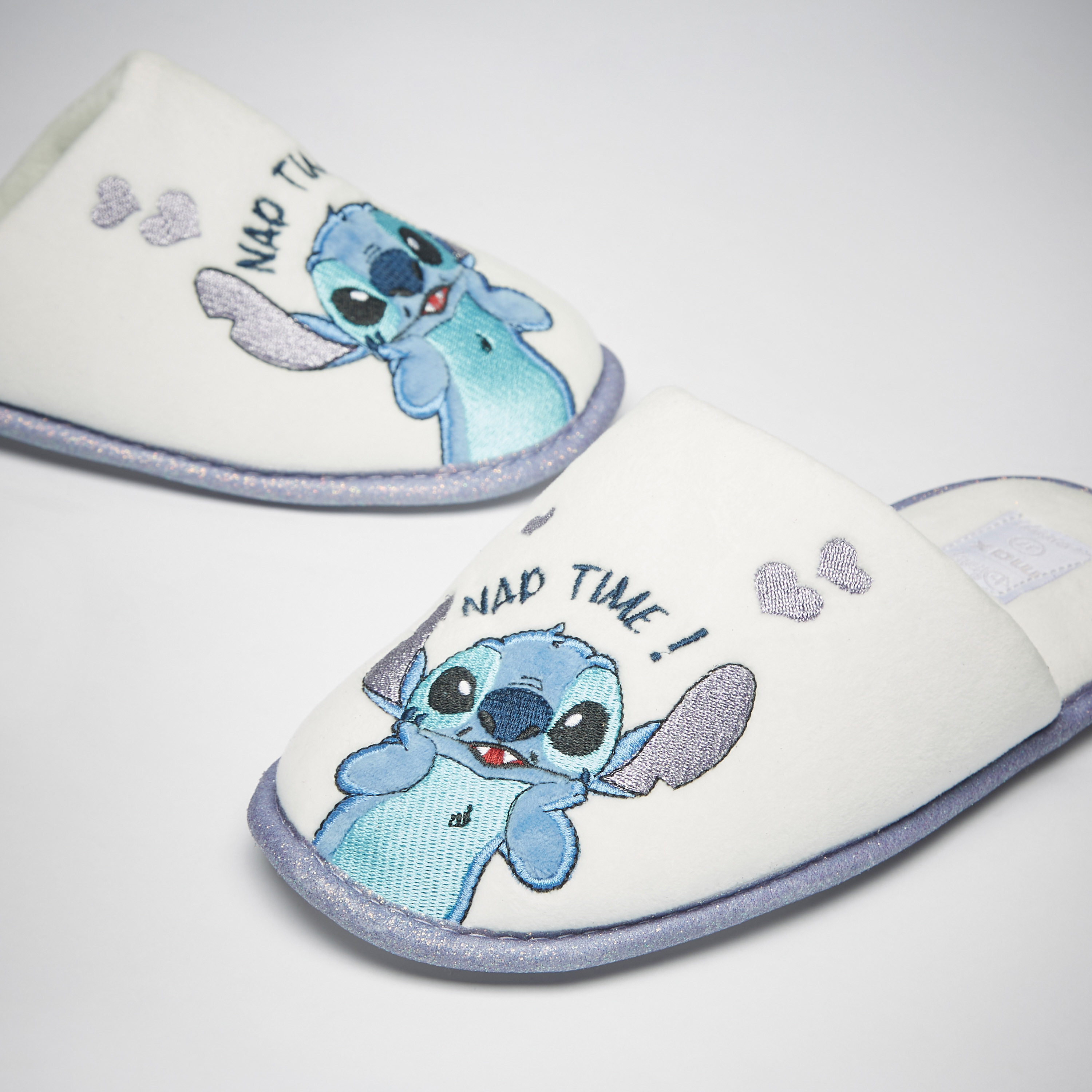 Shop Stitch Embroidered Slip On Bedroom Slides Online Max Qatar