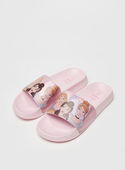Disney Princess Print Slip-On Beach Slippers