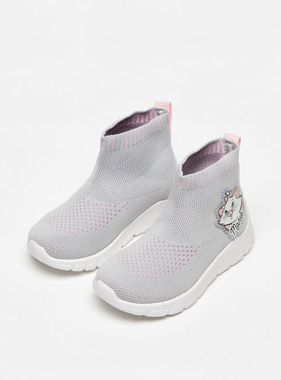 Marie Textured Slip-On Boots with Applique Detail