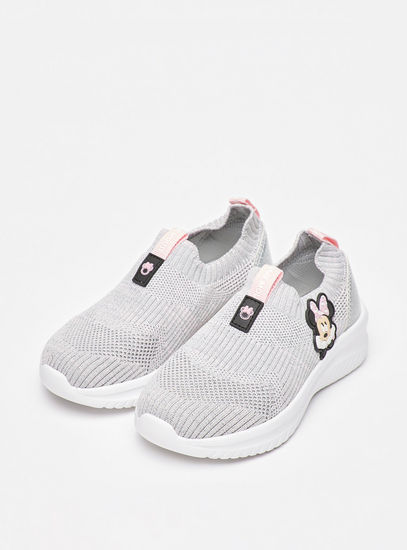 Minnie Mouse Embossed Slip-On Sports Shoes