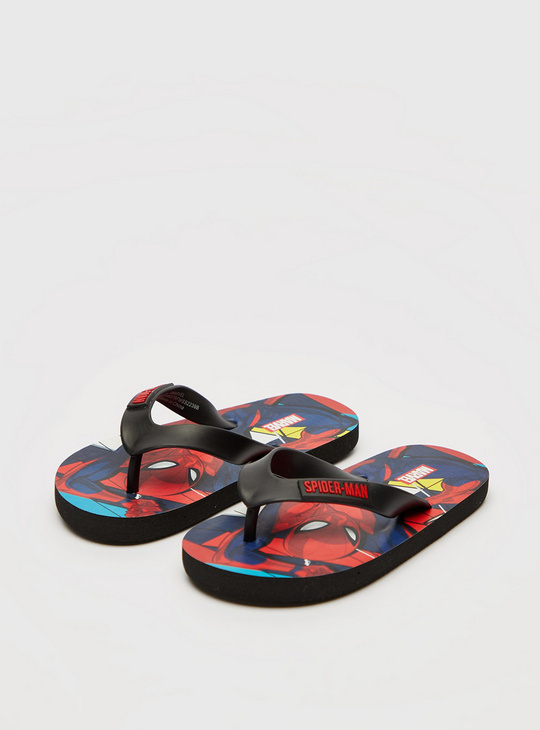 Spider-Man Print Slip-On Beach Slippers