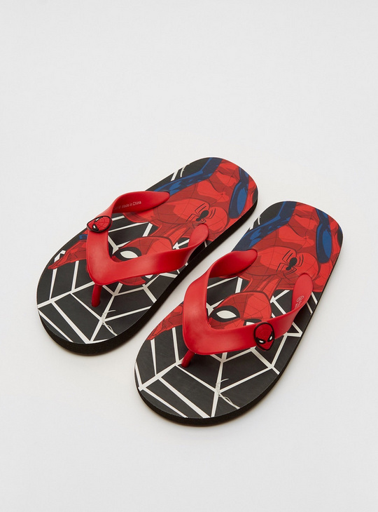 Spider-Man Print Flip Flops