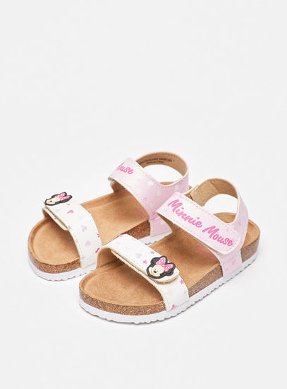 Minnie Mouse Accent Sandals with Hook and Loop Closure-Sandals-image-1