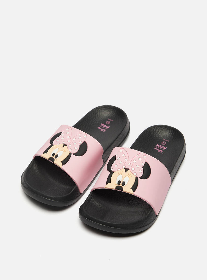 Minnie Mouse Embossed Beach Slippers-Flip Flops-image-1