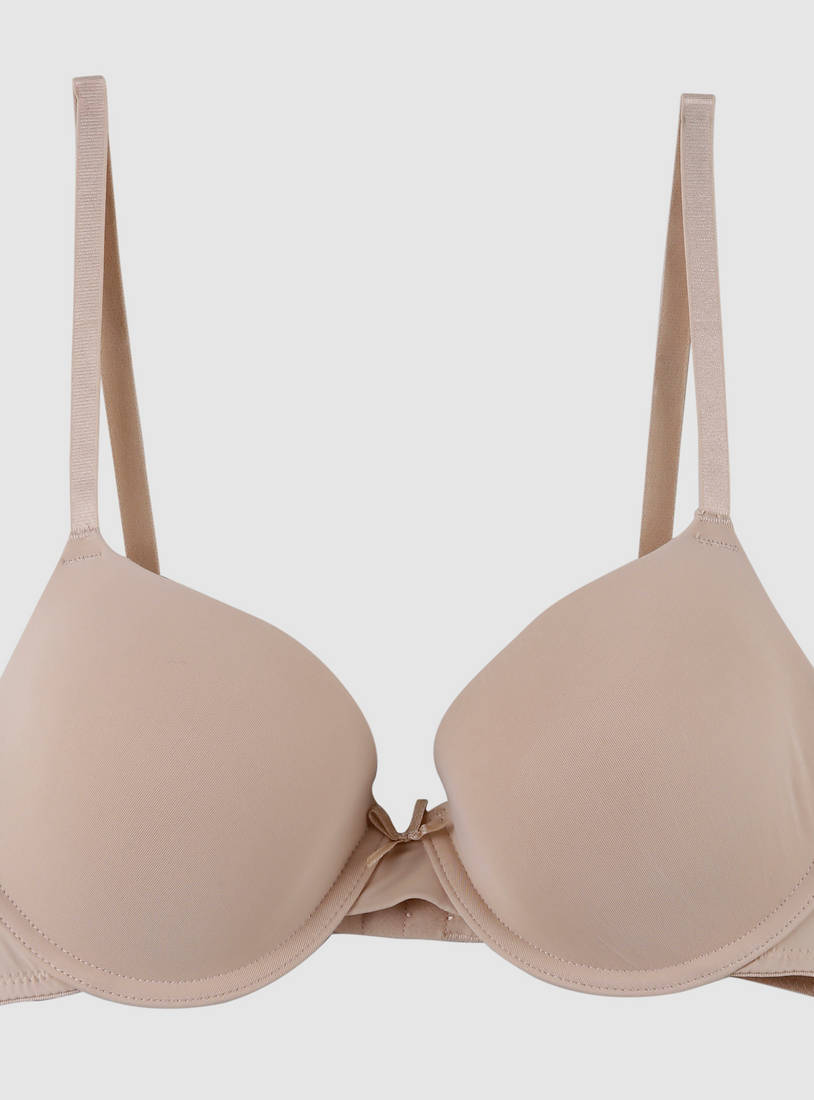 Shop Padded Push-Up Bra with Adjustable Straps Online