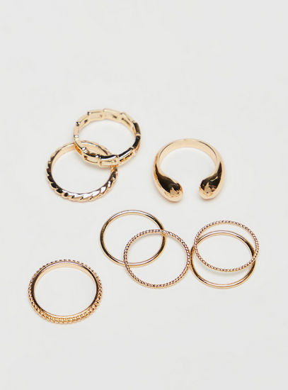 Set of 8 - Metallic Ring