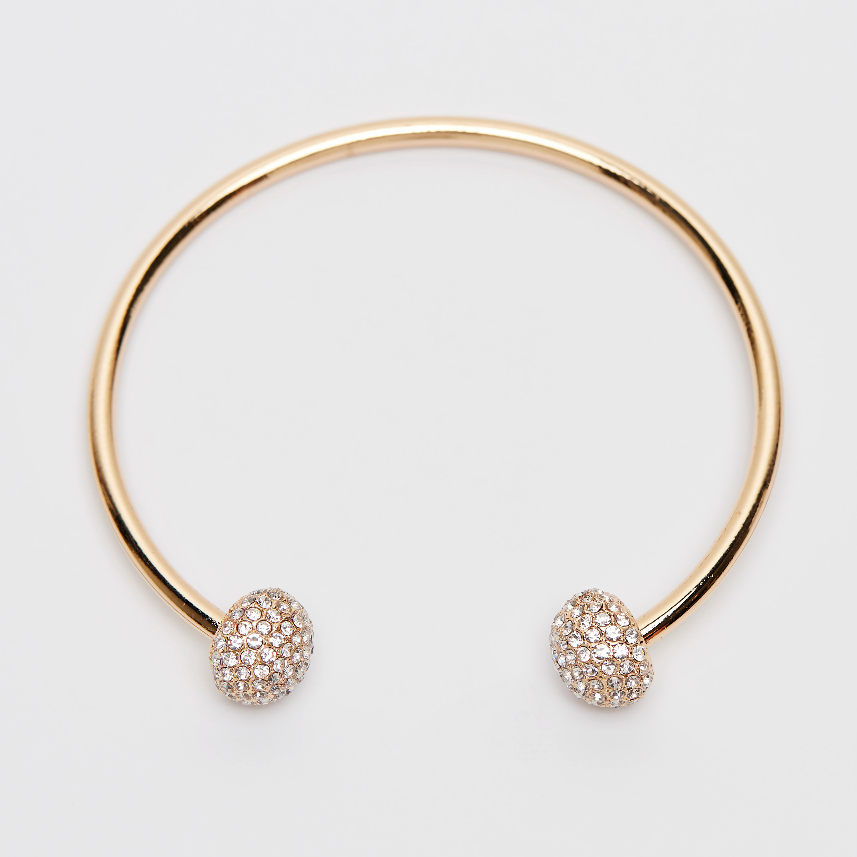 Sterling Silver Liquid Gold Open Cuff Necklace – Lireille