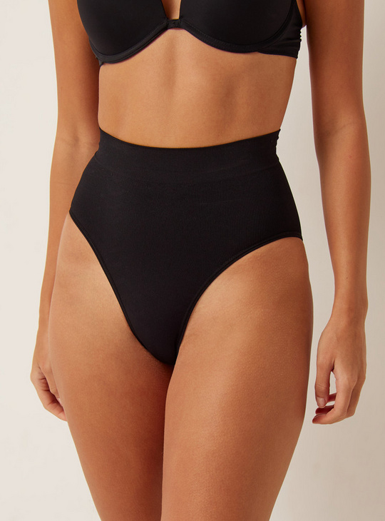 Textured Shaping Briefs with Elasticised Waistband