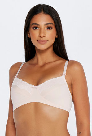 Maternity Bra with Adjustable Straps and Hook and Eye Closure