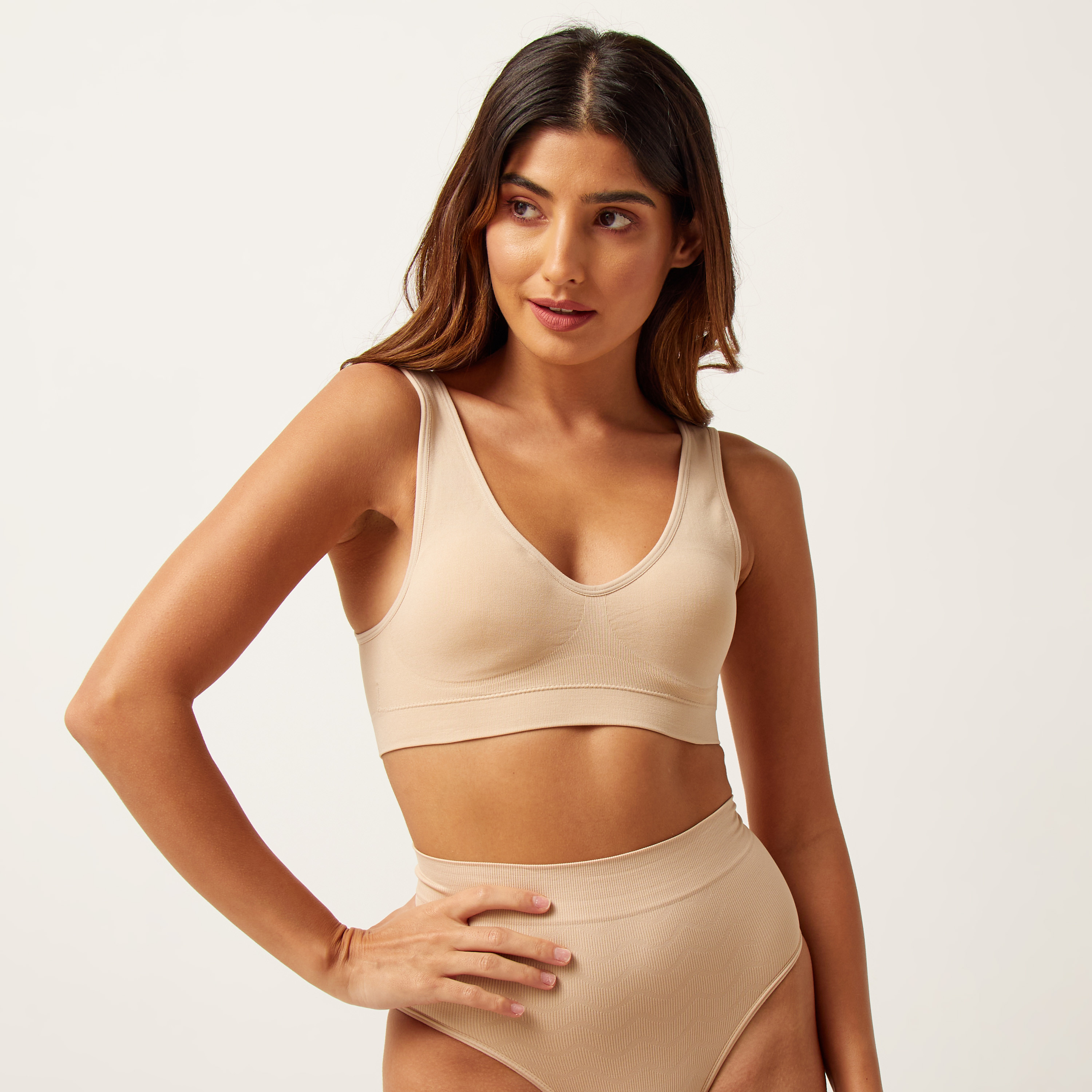 Shop Padded Non-Wired Seamless Support Bra Online | Max UAE