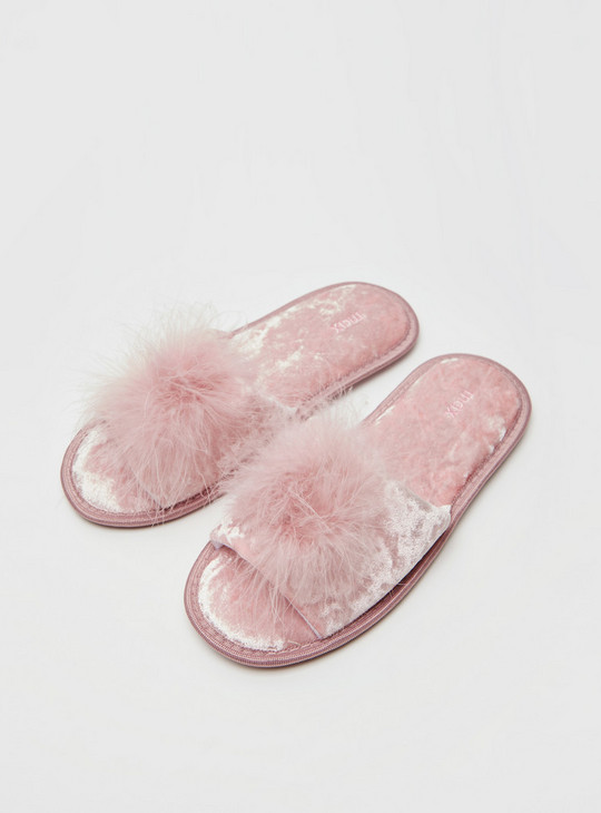 Textured Slides with Plush Detail