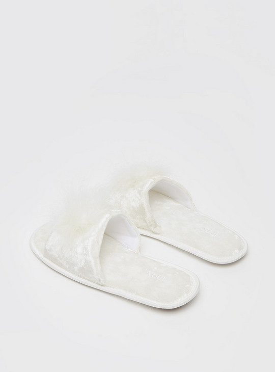 Textured Slides with Plush Detail