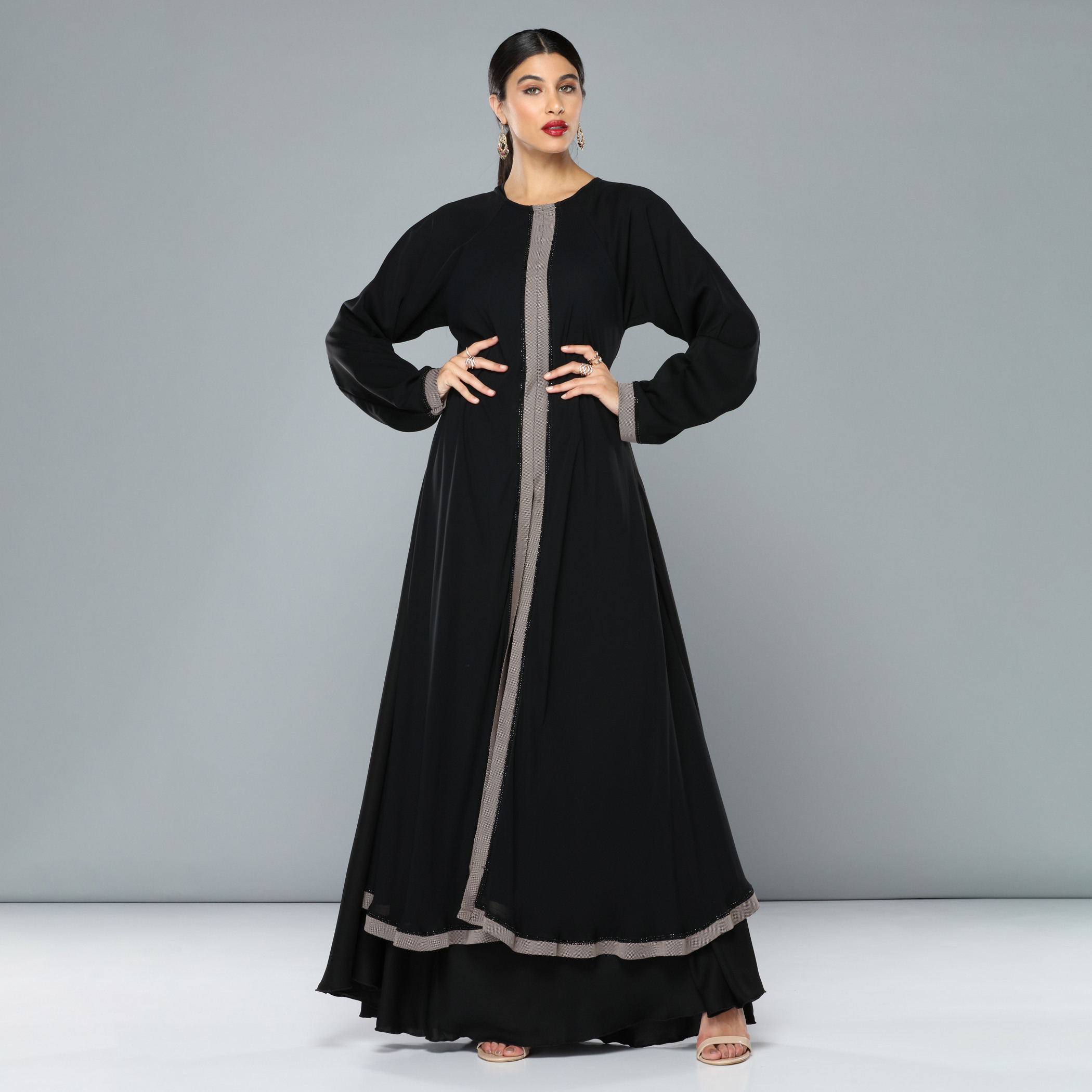 Abaya border cheap design