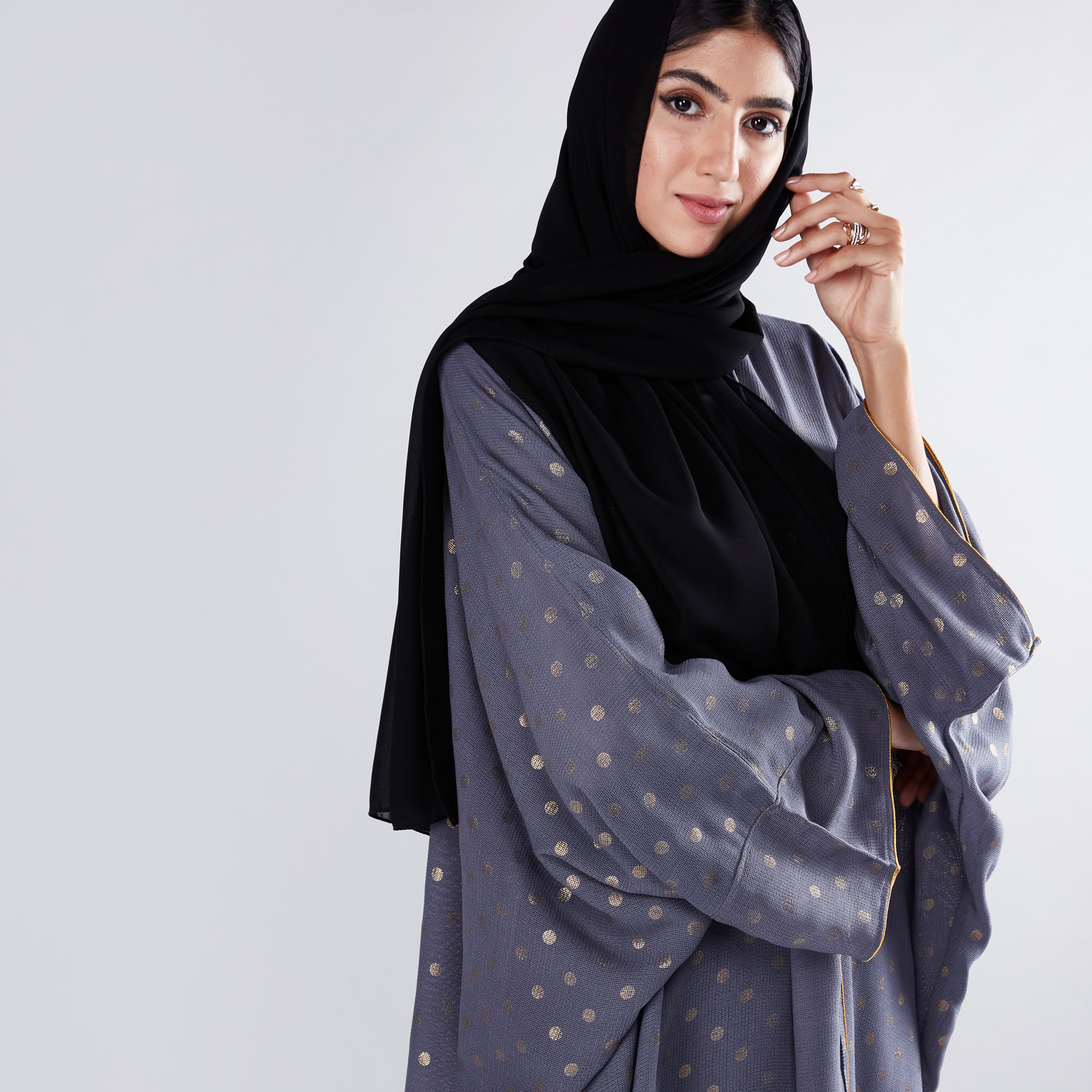 Open front abaya clearance online