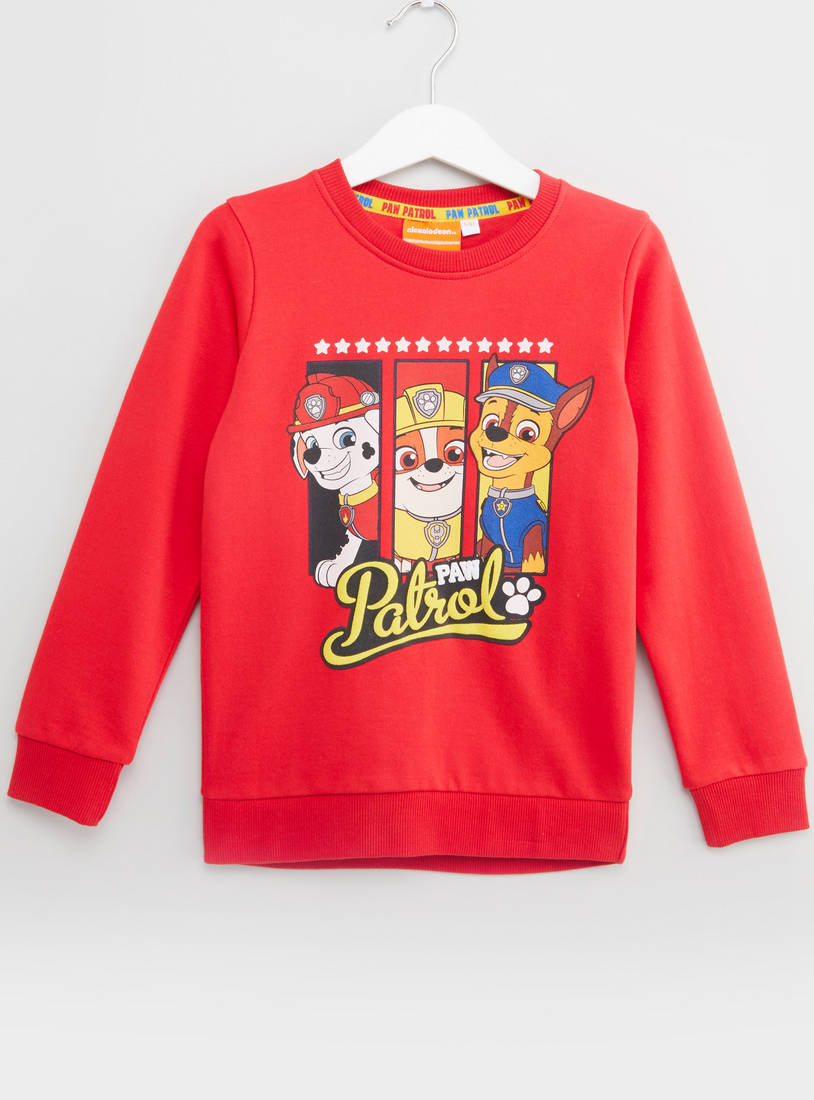 Shop Paw Patrol Printed Sweatshirt with Round Neck and Long Sleeves Online  | Max Kuwait