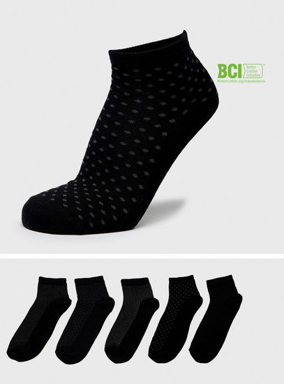 Set of 5 - Assorted BCI Cotton Ankle Length Socks