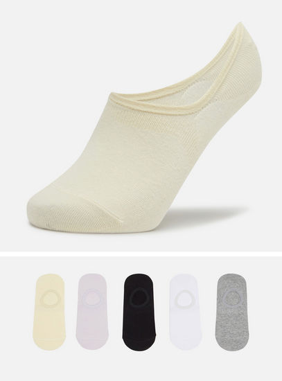 Pack of 5 - Plain No Show Socks-Socks & Stockings-image-0