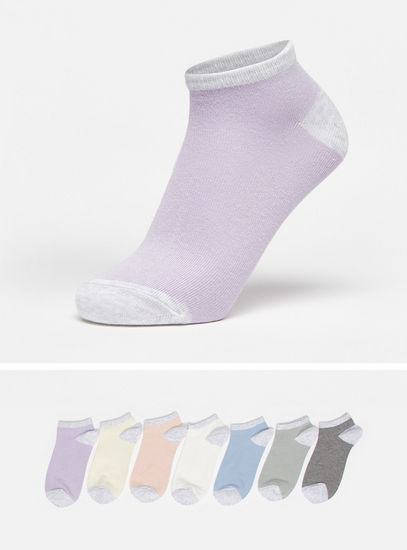Pack of 7 - Printed Ankle Length Socks-Socks & Stockings-image-0