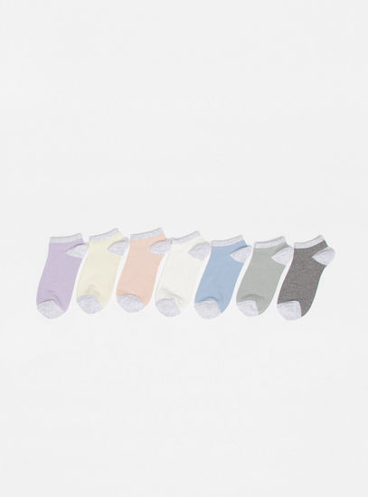 Pack of 7 - Printed Ankle Length Socks-Socks & Stockings-image-1