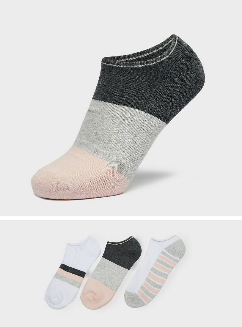 Set of 3 - Assorted Ankle Length Socks-Socks & Stockings-image-0
