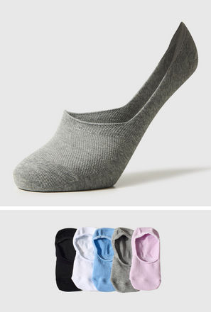 Pack of 5 - Plain Footies-mxwomen-shoes-socksandstockings-1