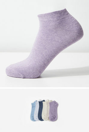 Pack of 6 - Plain Ankle Length Socks-mxwomen-shoes-socksandstockings-2