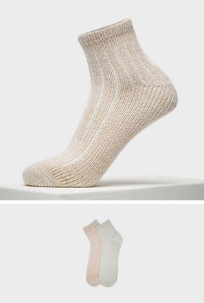 جوارب مقلّمة طول الكاحل - عبوة من 2 أزواج-mxwomen-shoes-socksandstockings-0