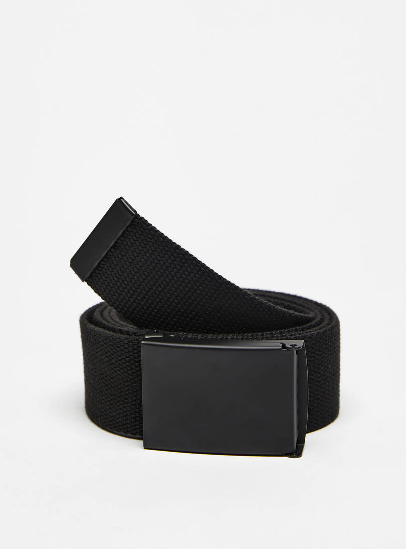Solid Belt with Box Frame Buckle Closure-Belts-image-0