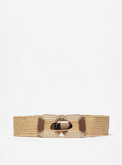 Textured Belt with Buckle Closure-Belts-image-0
