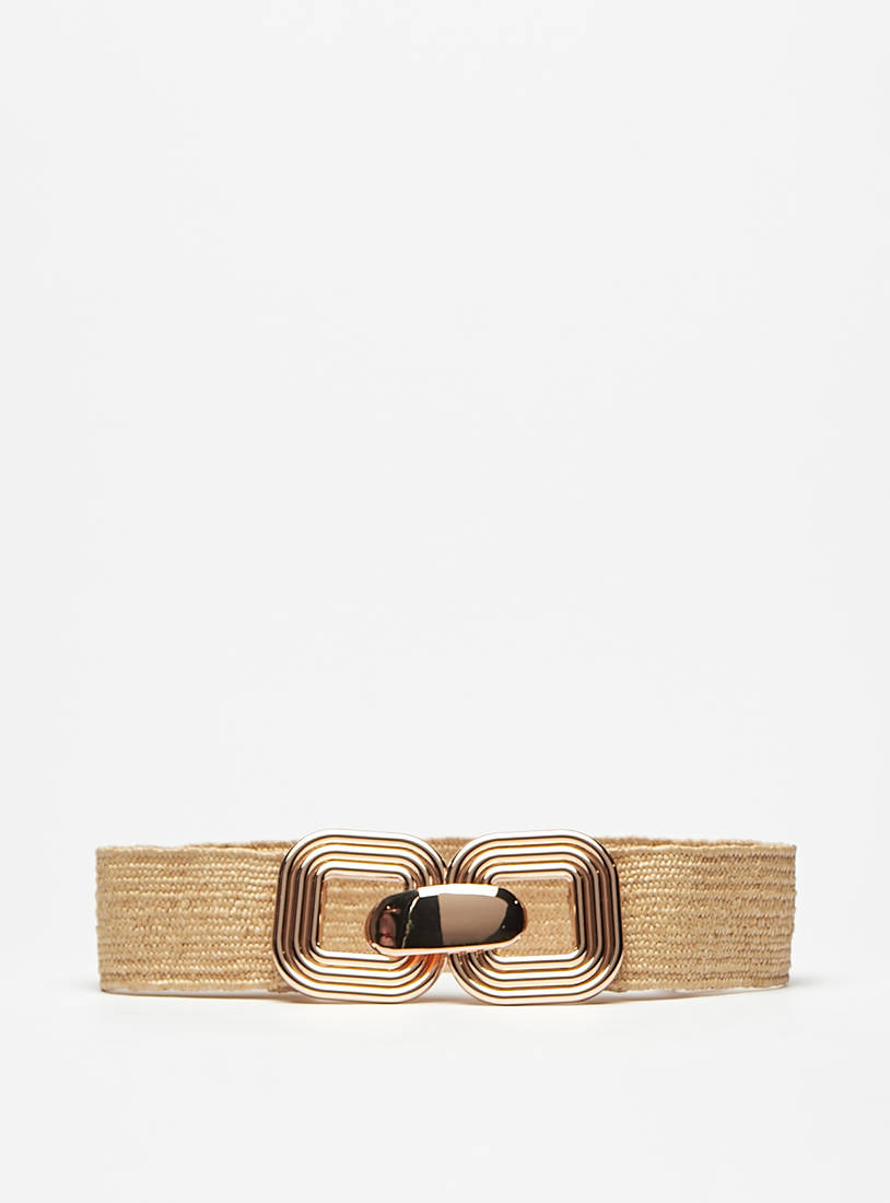 Textured Belt with Buckle Closure-Belts-image-0
