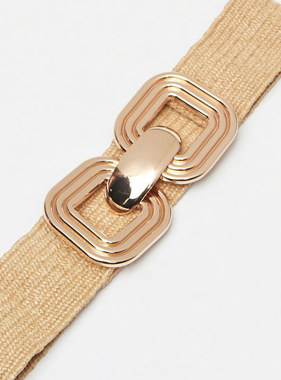 Textured Belt with Buckle Closure-Belts-image-1