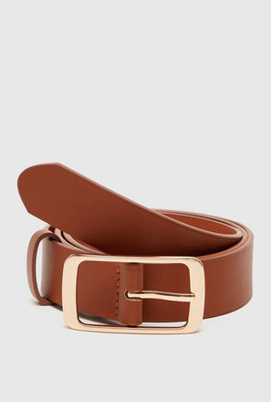 Solid Belt with Buckle Closure