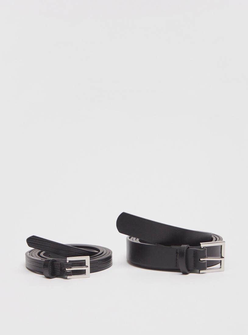 Set of 2 - Assorted Belt with Buckle Closure-Belts-image-0