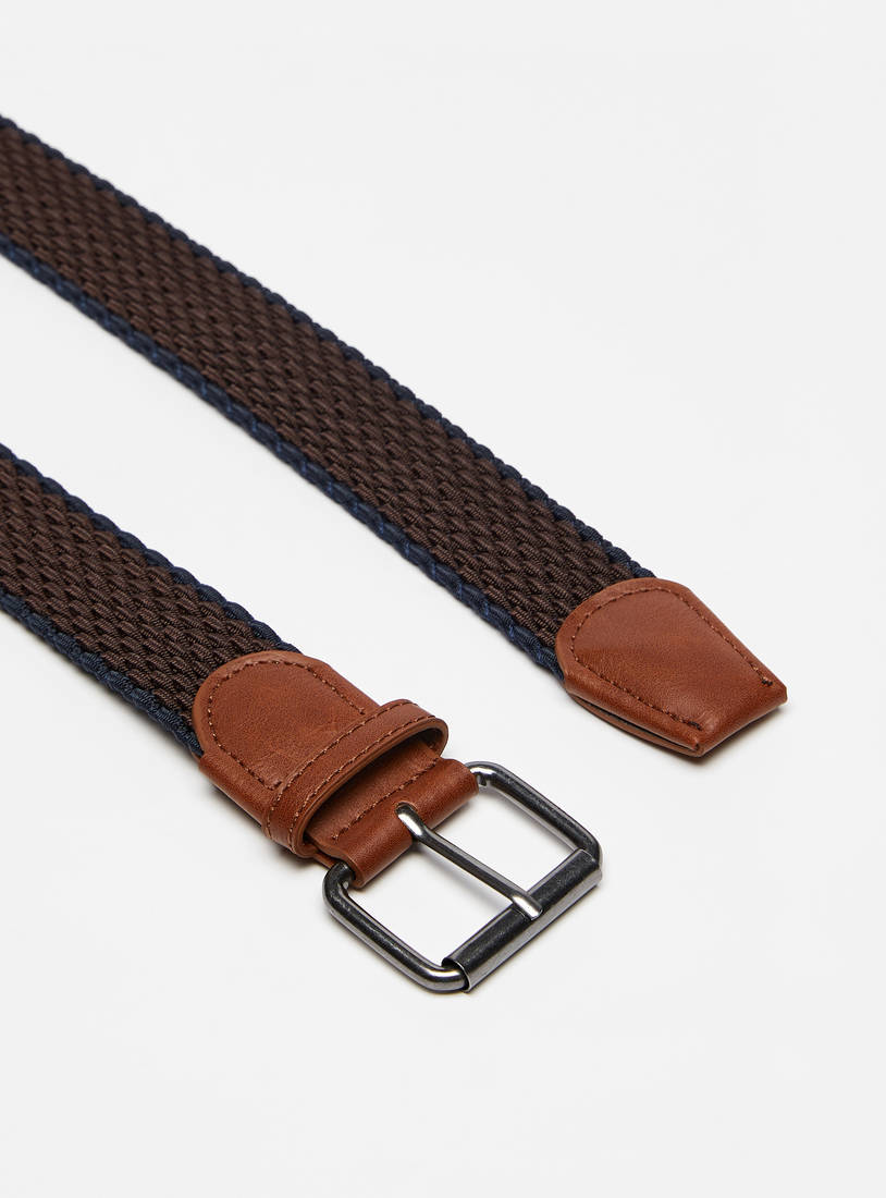 Textured Belt with Pin Buckle Closure-Belts-image-1