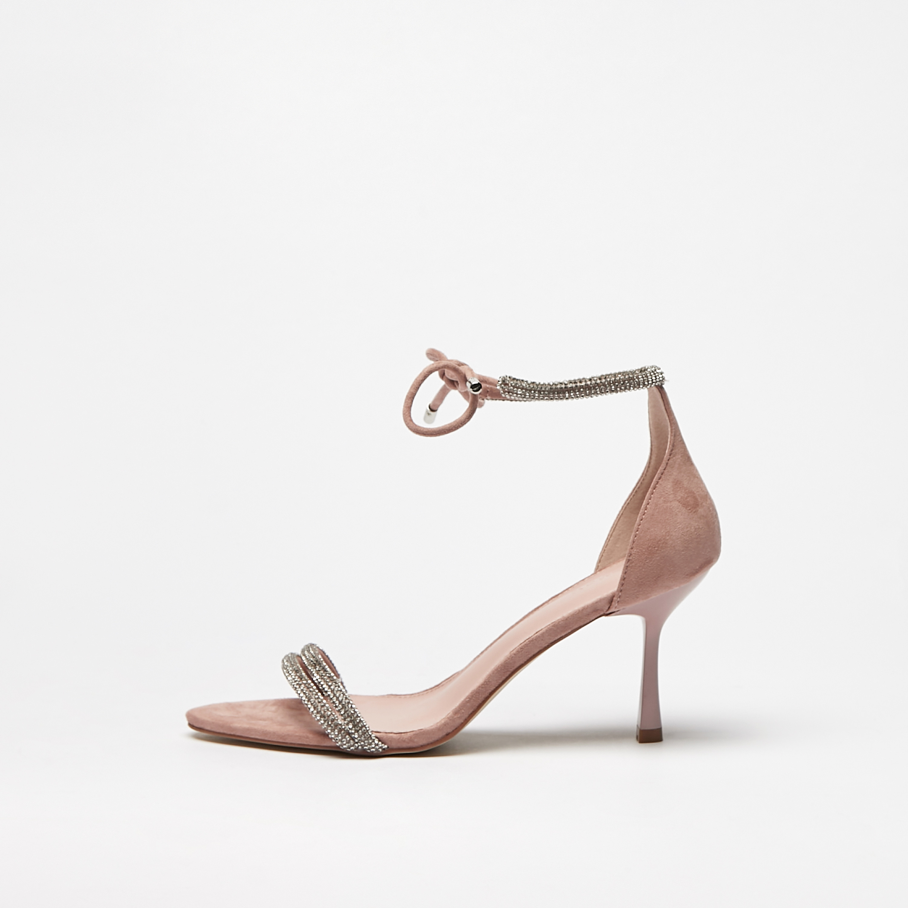 Open toe ankle tie hotsell heeled sandal