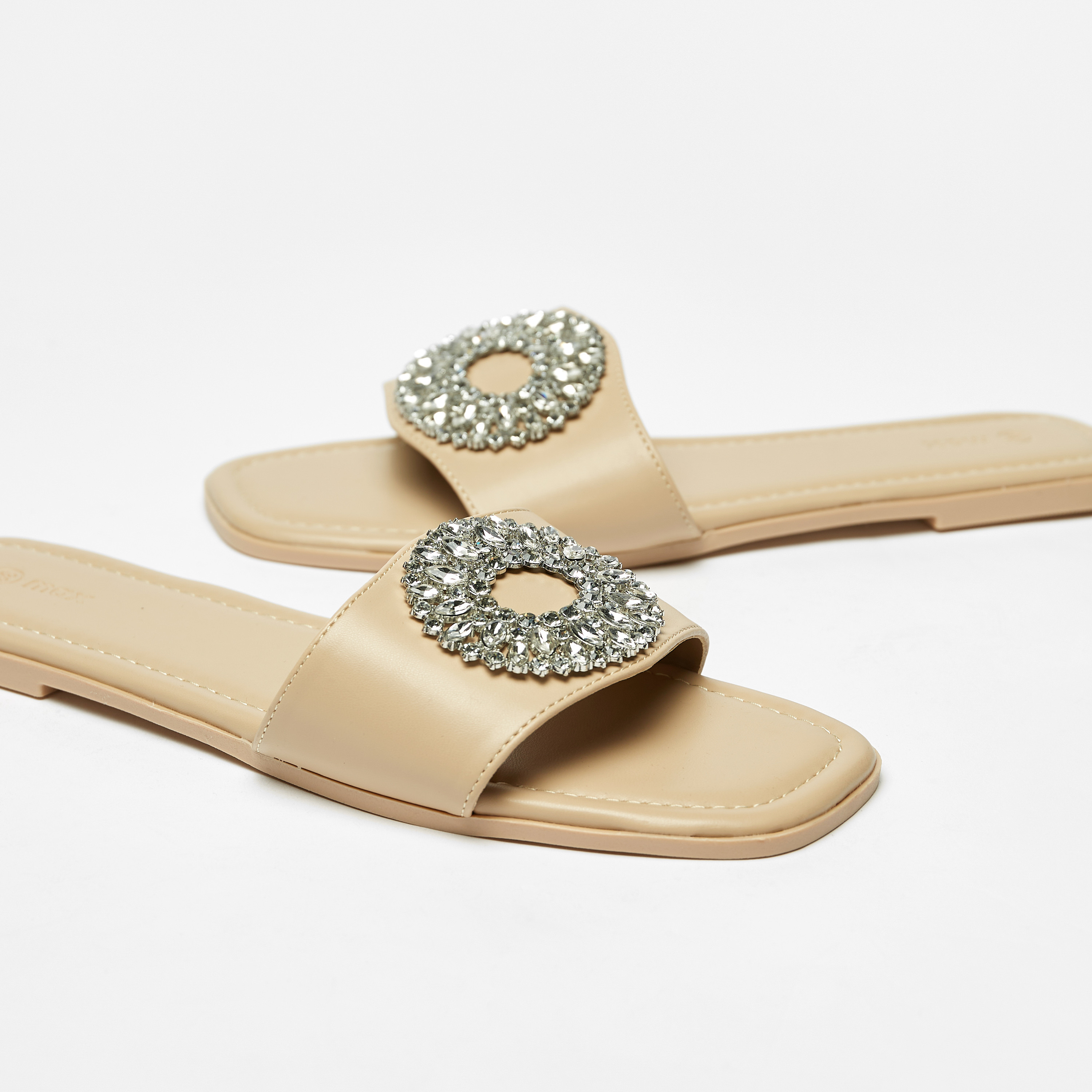 Nåd x Asalt Stone Twist Flat Slides – noad.store