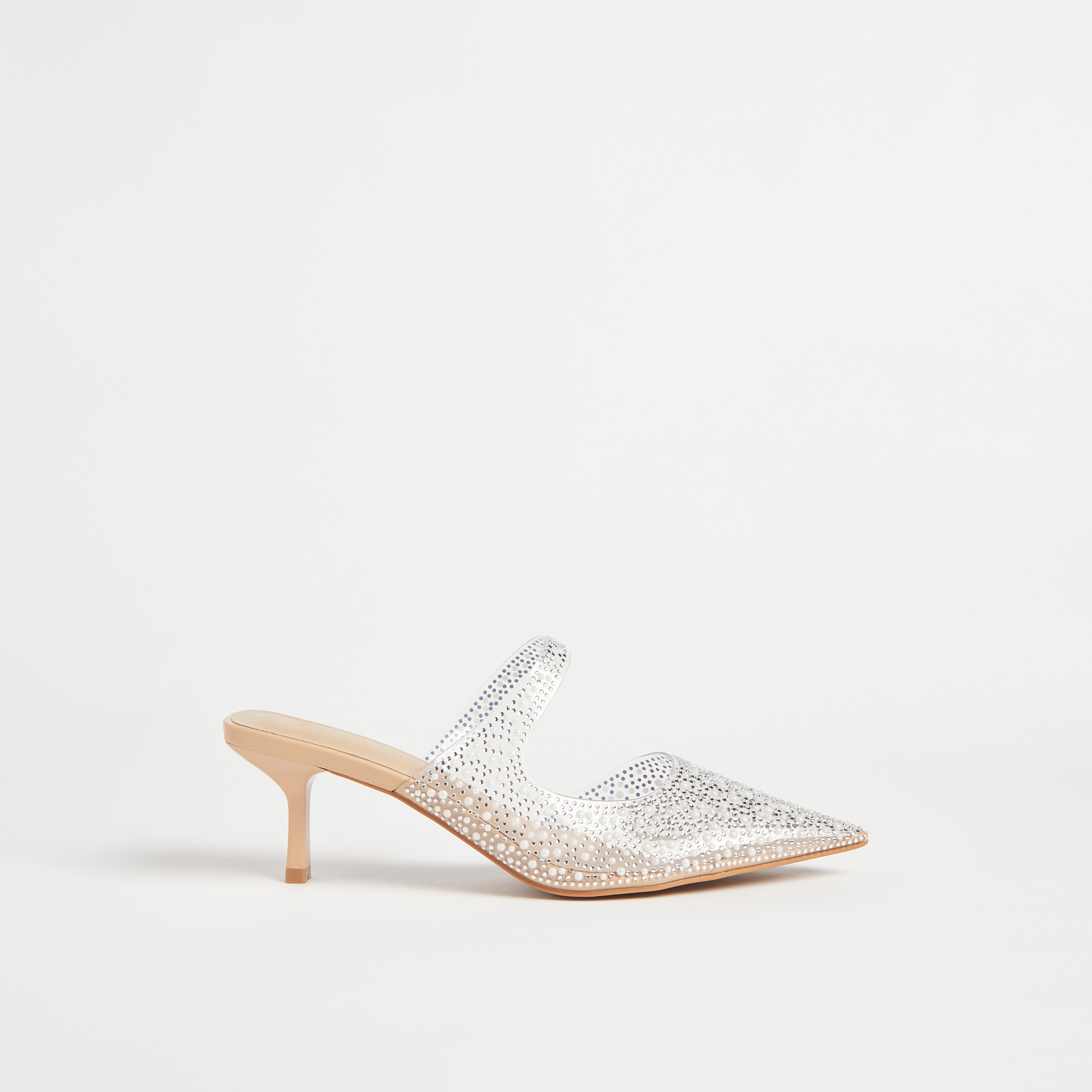 Embellished mule heels hotsell