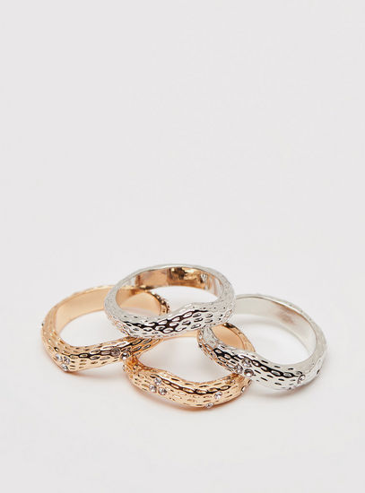 Set of 4 - Textured Ring