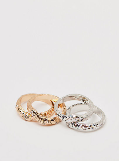 Set of 4 - Textured Ring