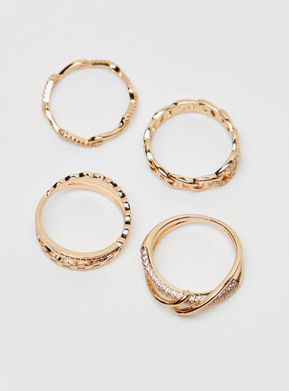 Set of 4 - Metallic Ring