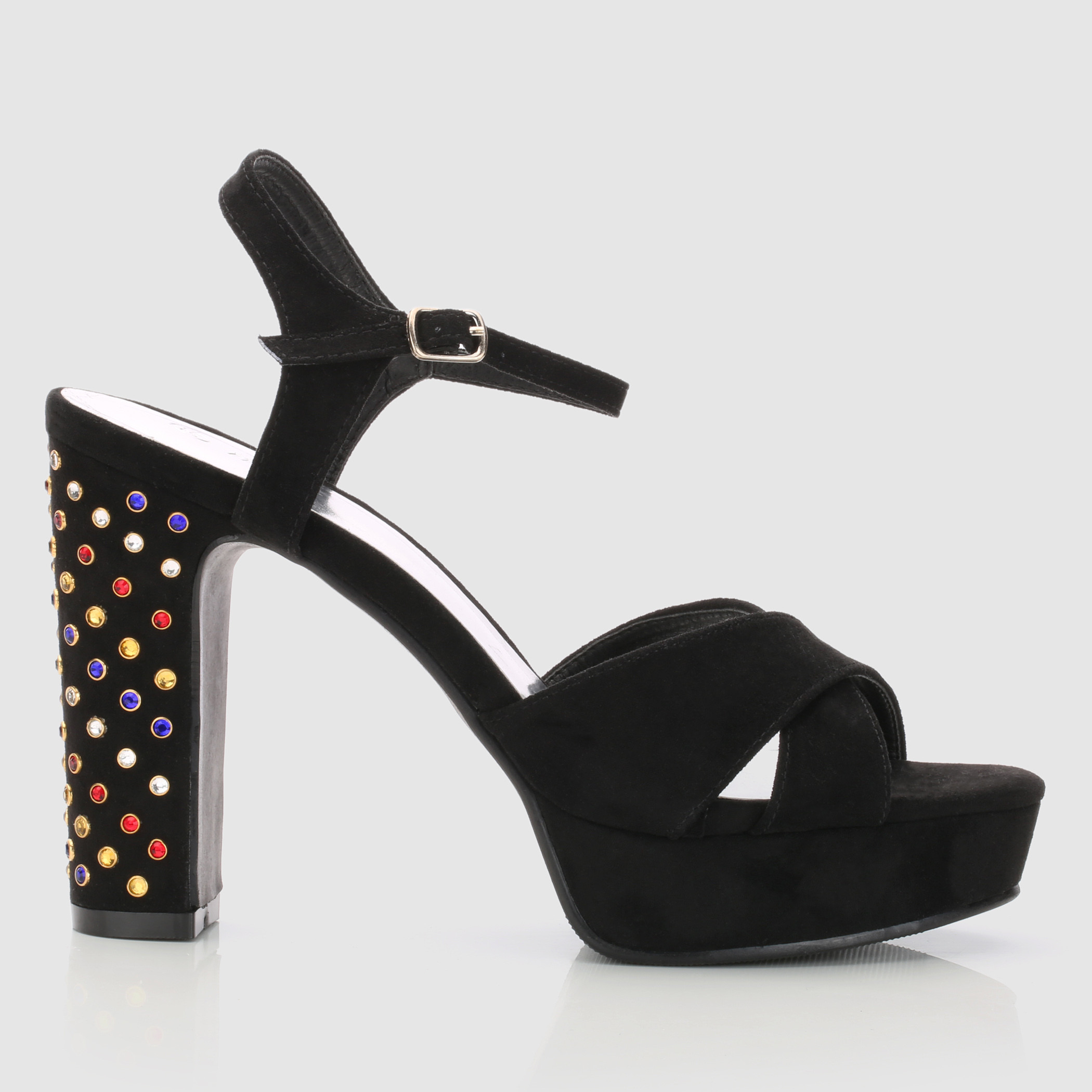 MMShoes In Love Double Braided Block Heel Sandal in Black – Cultured Cloths  Apparel & Accessories