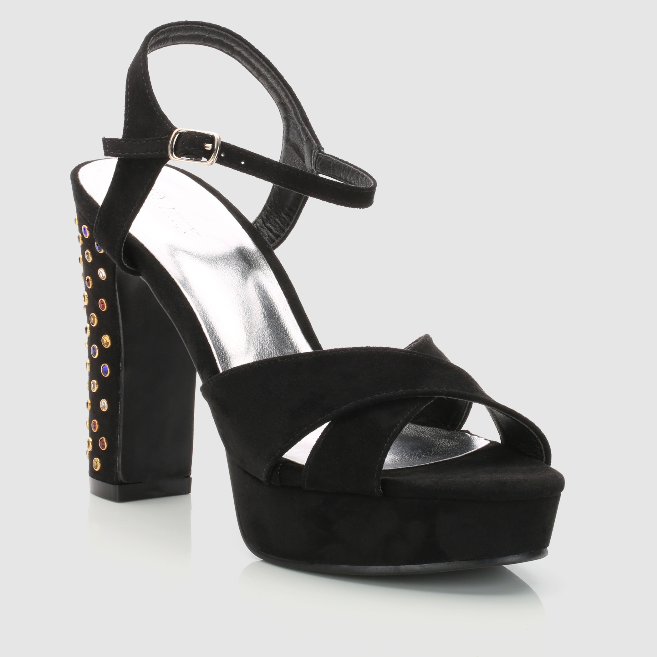 Sol Sana Porter Black Studded Block Heels | Black studded heels, Black  studded, Studded heels