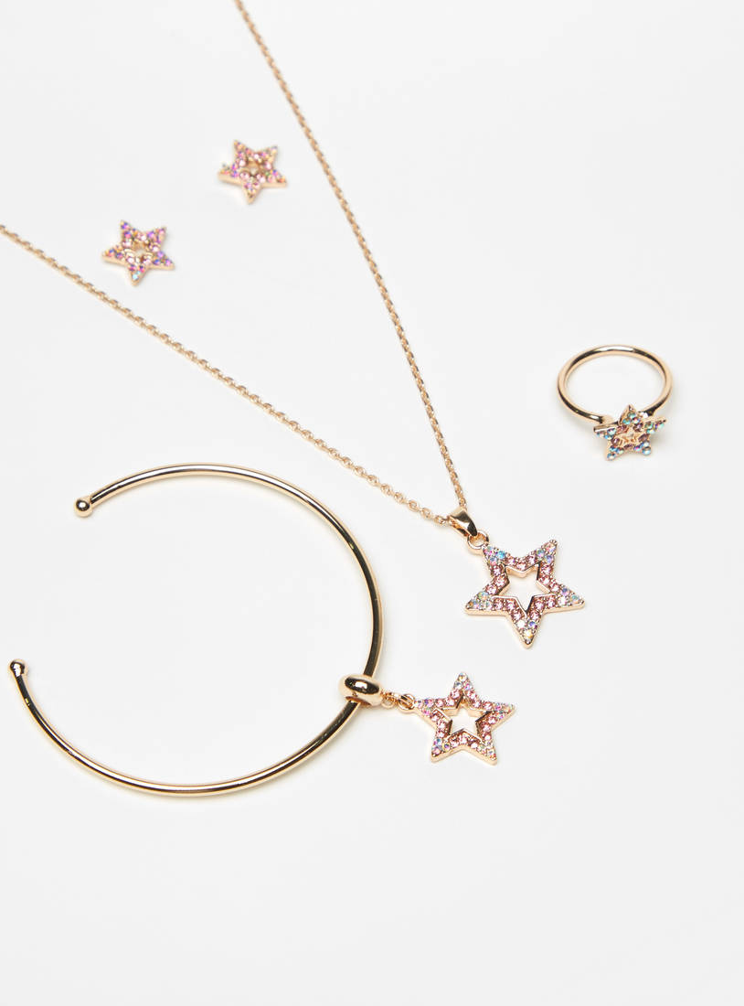 Embellished Star 4-Piece Jewellery Set-Sets-image-1