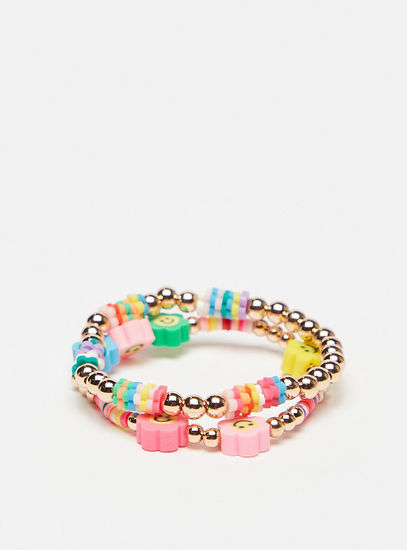 Set of 2 - Bead Embellished Bracelet